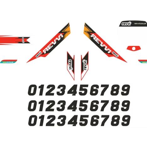 Revvi Graphics kit - Red gold  - 12